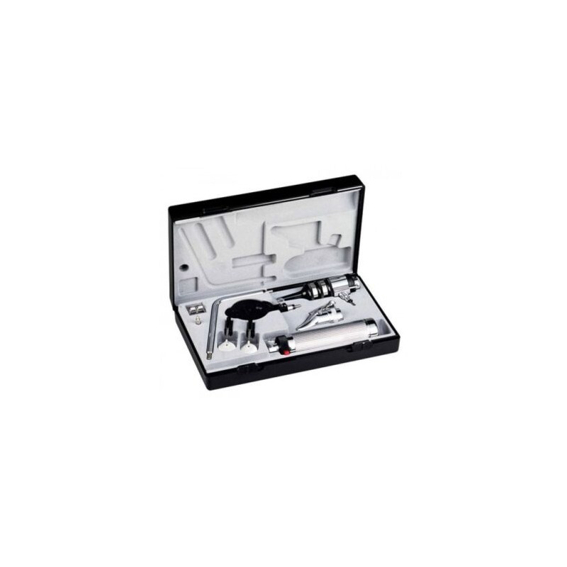 Estuche de diagnóstico econom®  con luz halógena y mango recargable (riester)