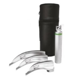 Estuche de Laringoscopio Macintosh F.O. con 3 hojas 1, 2 y 3 (Hergom)