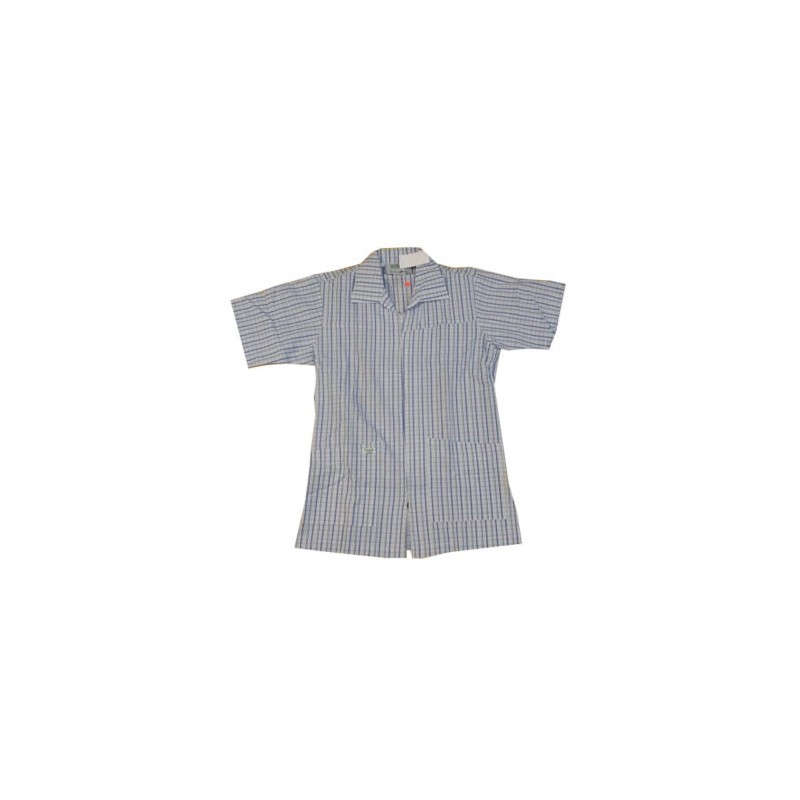 Filipina estampada cuadros lila/azul para caballero TALLA 36 (Mondo P)