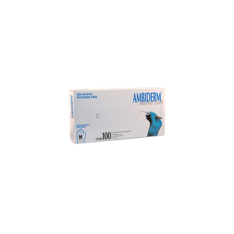 Guante de nitrilo para exploración sin polvo, Ambiderm Nitrilo Soft no estéril (Ambiderm)