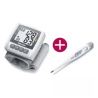 Kit de Baumanómetro de Muñeca BC30 con Termómetro Clínico Digital FT09B (Beurer)