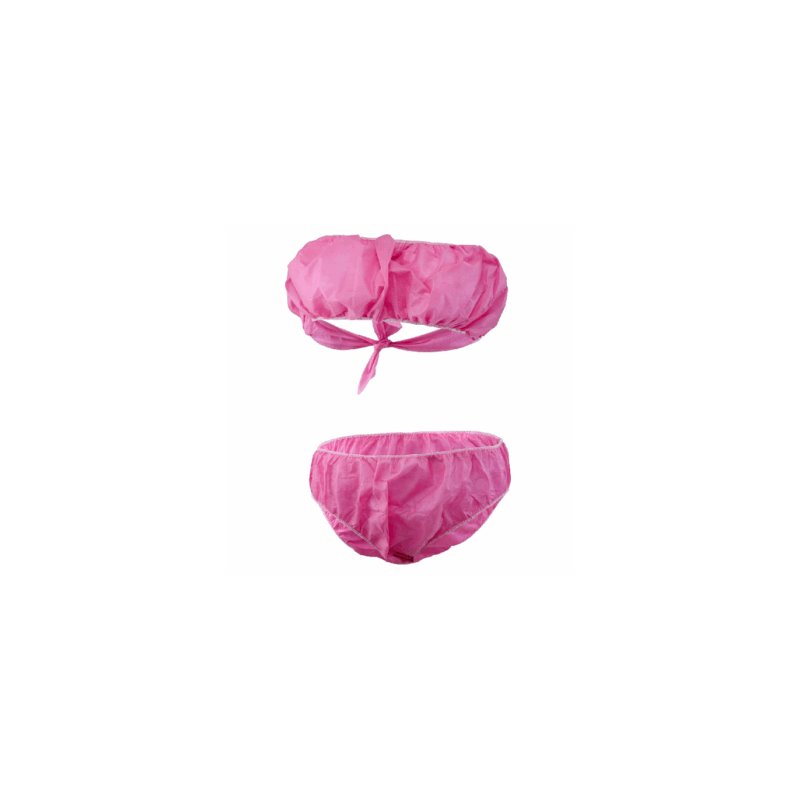 Kit para SPA desechable (Bikini y top) color Rosa, con 50 pza (Desechable)