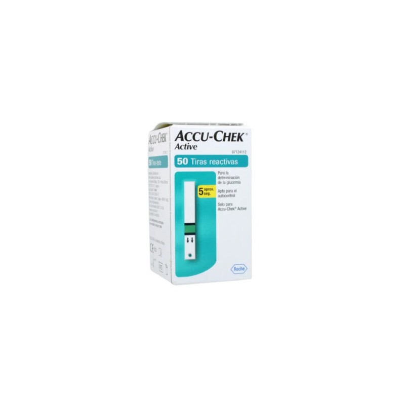Accu-Chek Active – Tiras Reactivas para Glucómetro con 50 (Roche Accuchek)