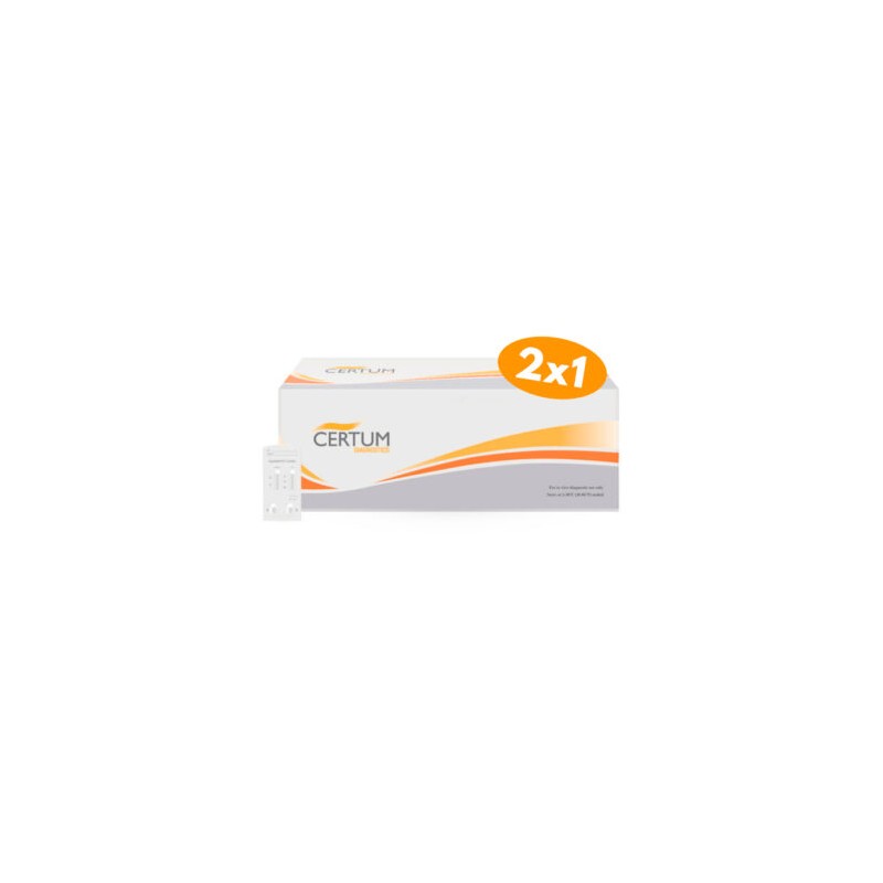 Prueba Rápida de VIH / Sífilis Combo 2×1 ¡Compra 1 y recibe 2! (Certum)