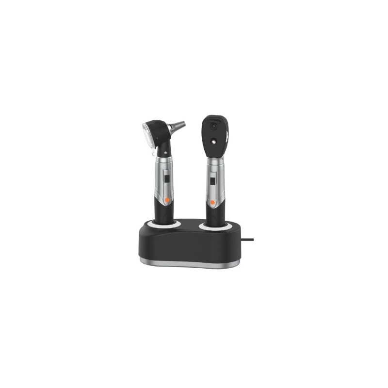 SET de Otoscopio y Oftalmoscopio recargables de fibra óptica con luz LED (Checkatek)