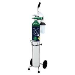 Tanque de oxígeno de 680 lts. con carro porta tanque (Hergom)