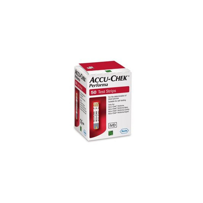 Accu-Chek Performa – Tiras Reactivas para Glucómetro con 50 (Roche Accuchek)