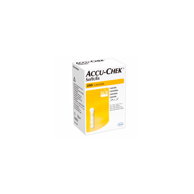 Accu-Chek Softclix. Caja con 200 Lancetas (Roche Accuchek)
