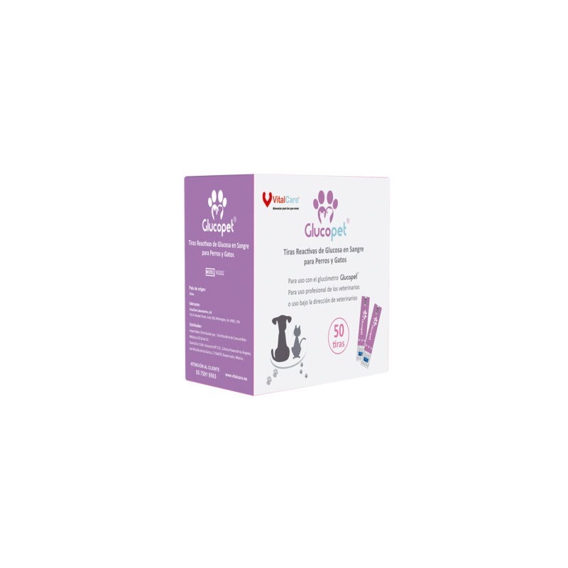 Tiras Reactivas Glucopet 50 piezas (VitalCare)