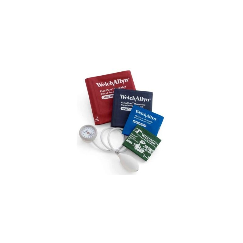Baumanómetro Aneroide Durashock con 4 Brazaletes Flexiport WADS44-MC (Welch Allyn)