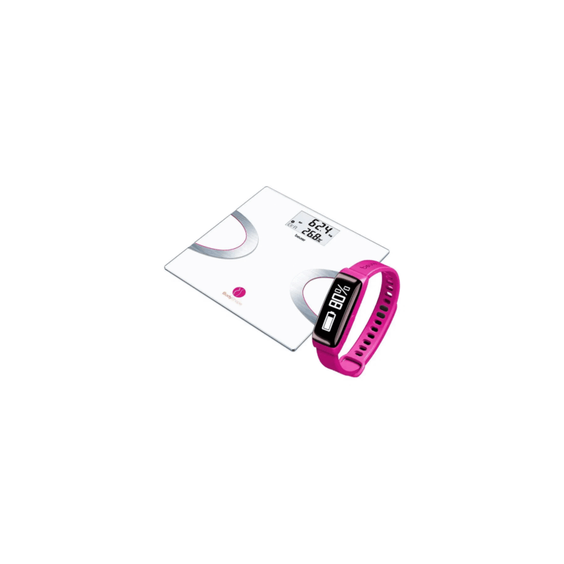 Báscula + Sensor de Actividad Bodyshapeb Rosa BODY-R (Beurer)