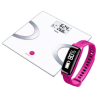 Báscula + Sensor de Actividad Bodyshapeb Rosa BODY-R (Beurer)