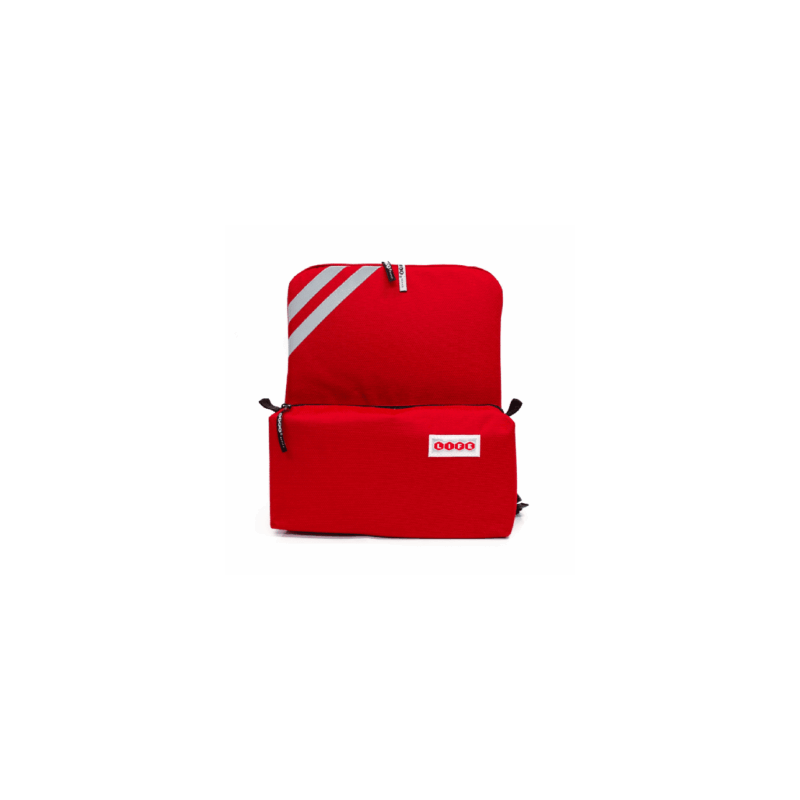 Botiquín Mochila First Aid, Vacío, Color Rojo EPL053 (Life)