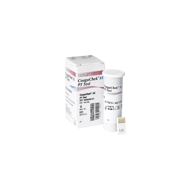 CoaguChek XS – Tiras Reactivas c/24 pruebas (Roche)