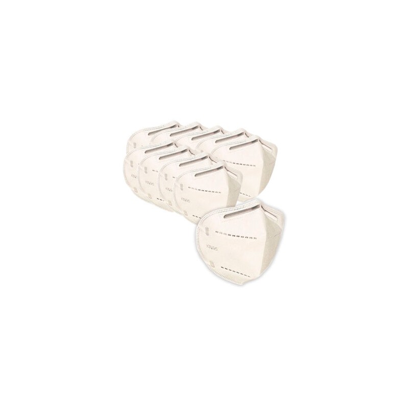 Cubrebocas KN95 blanca – Caja con 50 (Desechables)