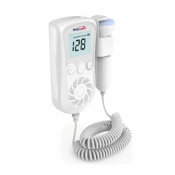 Doppler Fetal Portátil con pantalla LCD azul. 2.5 Mhz. 9 Semanas, JPD-100B (HomeCare)